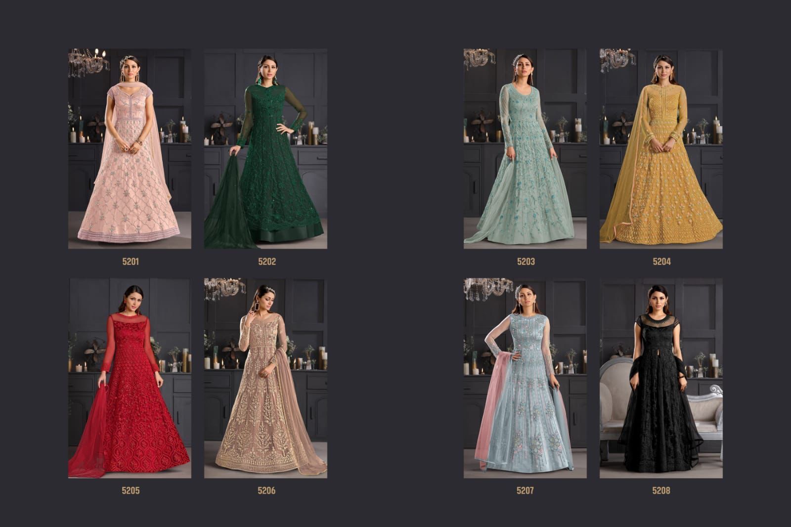 SWAGAT-VIOLET-5201-TO-5208-DESIGNER-PARTY-WEAR-GOWNS-AT-WHOLESALE-2