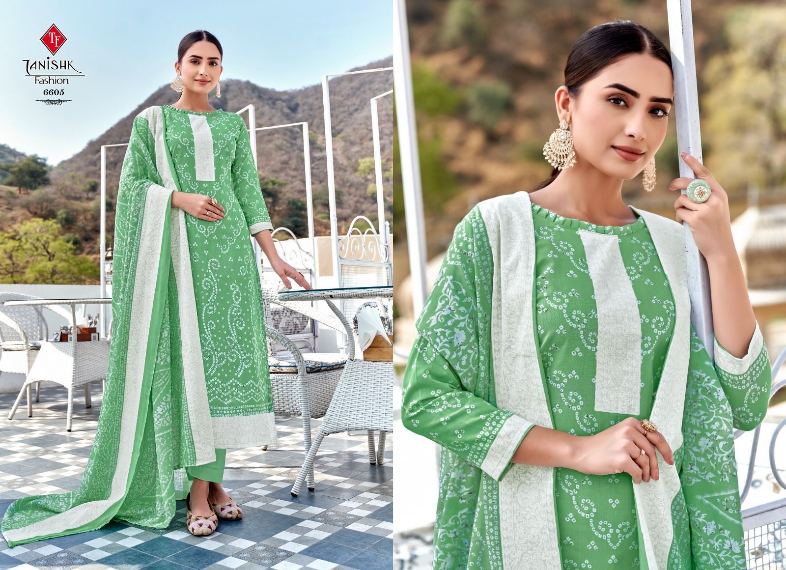 TANISHK-FASHION-BANDHEJ-COTTON-BANDHNI-PRINT-SUITS-WHOLESALE-3