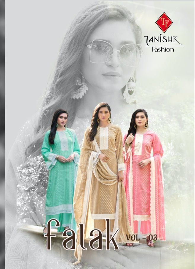 TANISHK-FASHION-FALAK-VOL-3-COTTON-PRINTED-SUITS-WHOLESALE-1