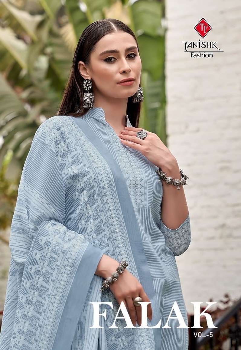 TANISHK-FASHION-FALAK-VOL-5-COTTON-PRINTED-SUITS-WHOLESALE-1