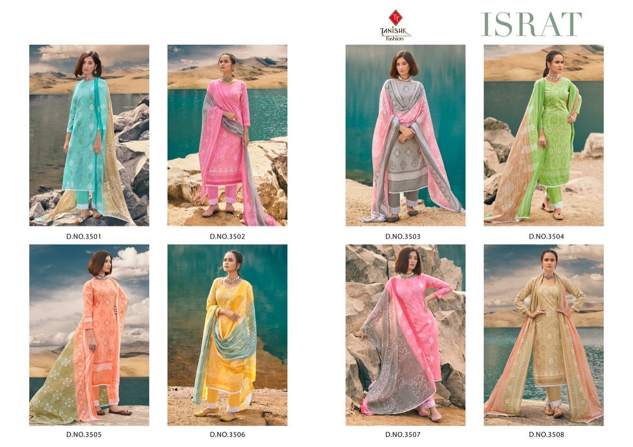 TANISHK-FASHION-ISRAT-COTTON-PRINTED-SUITS-WHOLESALER-SURAT-3