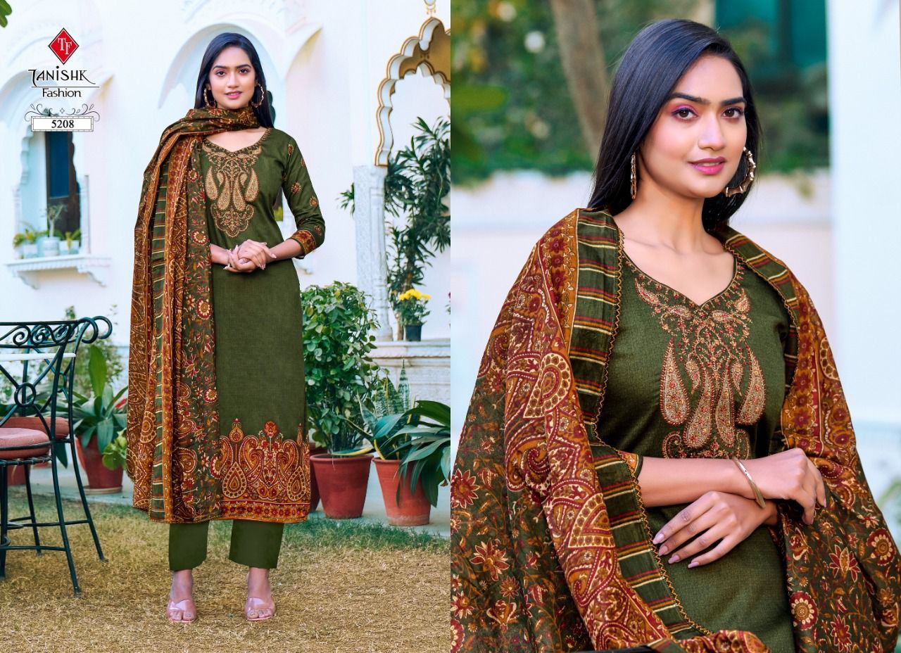 TANISHK-FASHION-MEHRAAZ-VOL-2-JAM-COTTON-EMBROIDERY-SUITS-AT-BEST-PRICE-10