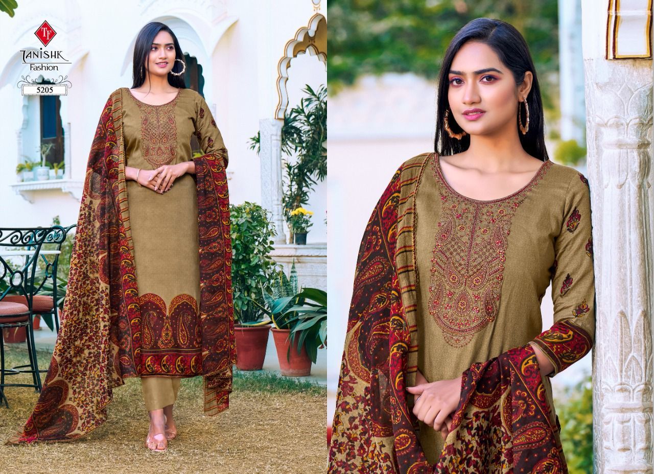 TANISHK-FASHION-MEHRAAZ-VOL-2-JAM-COTTON-EMBROIDERY-SUITS-AT-BEST-PRICE-4