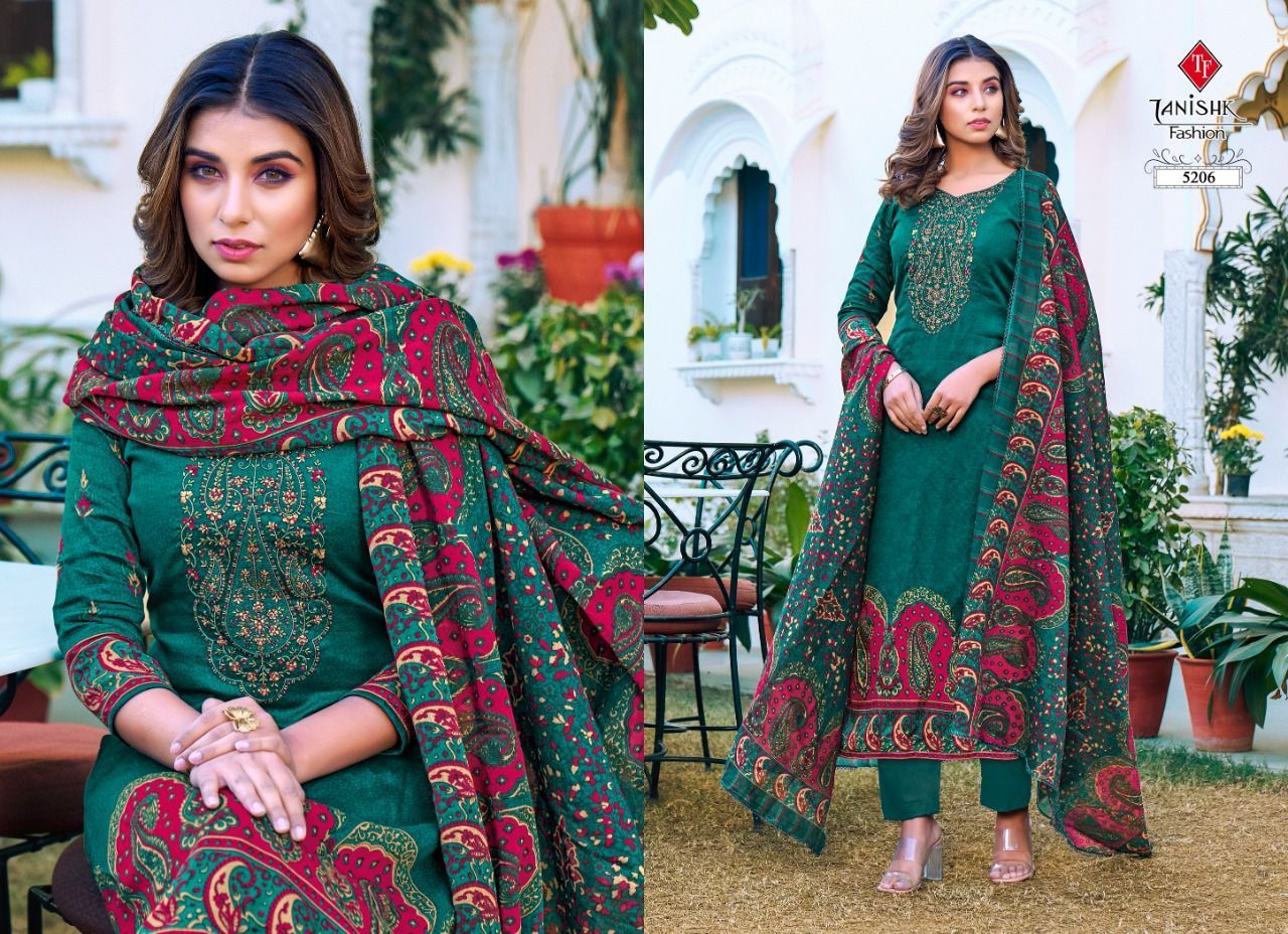 TANISHK-FASHION-MEHRAAZ-VOL-2-JAM-COTTON-EMBROIDERY-SUITS-AT-BEST-PRICE-8