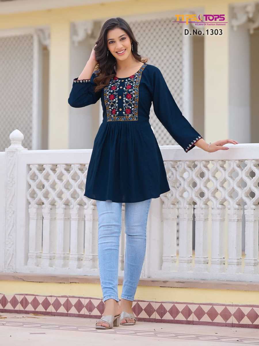 TIPS-TOPS-BUBBLY-VOL-13-SHORT-RAYON-KURTI-WHOLESALER-IN-SURAT-3