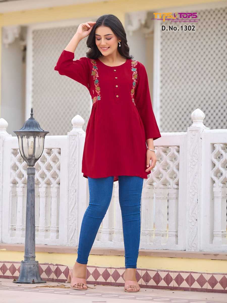 TIPS-TOPS-BUBBLY-VOL-13-SHORT-RAYON-KURTI-WHOLESALER-IN-SURAT-6