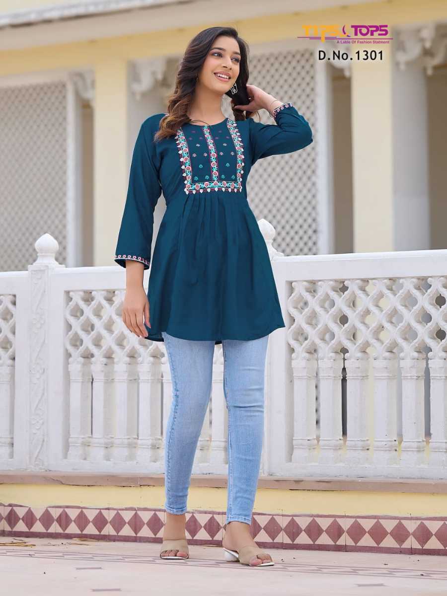 TIPS-TOPS-BUBBLY-VOL-13-SHORT-RAYON-KURTI-WHOLESALER-IN-SURAT-8