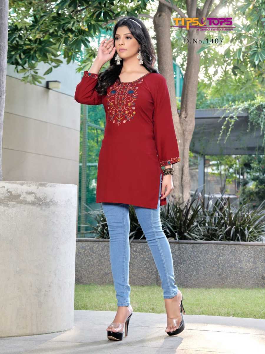TIPS-TOPS-BUBBLY-VOL-14-RAYON-EMBROIDERY-SHORT-KURTI-SUPPLIER-5