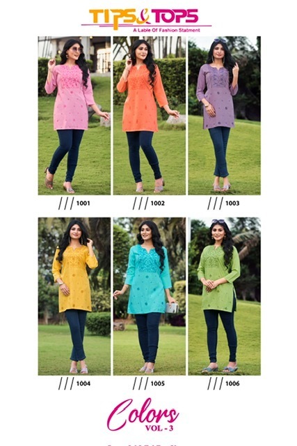 TIPS-TOPS-COLORS-VOL-3-RAYON-EMBROIDERY-SHORT-KURTI-WHOLESALER-IN-SURAT-8