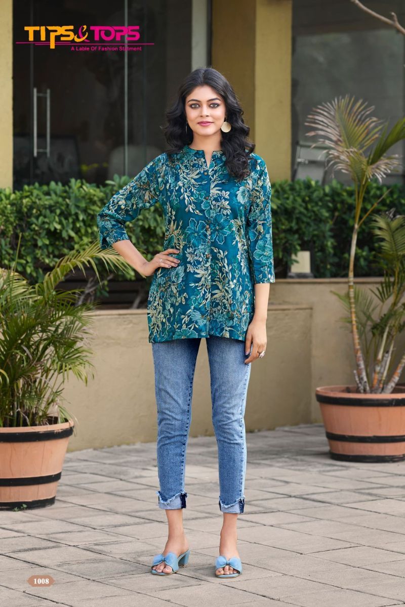 TIPS-TOPS-COTTON-SHORTIES-VOL-4-FOIL-PRINT-KURTI-WHOLESALER-IN-SURAT-9