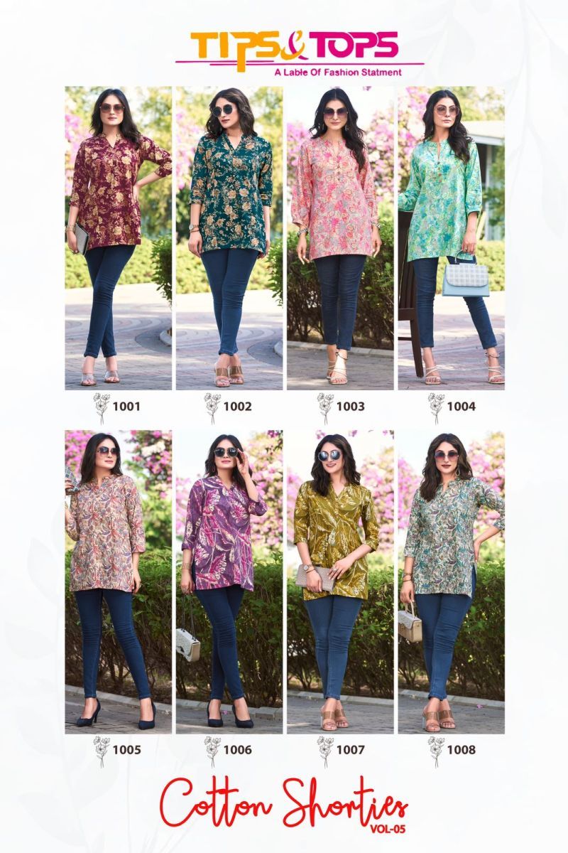 TIPS-TOPS-COTTON-SHORTIES-VOL-5-COTTON-SHORT-KURTIS-WHOLESALER-IN-SURAT-10