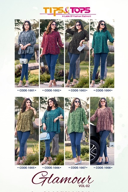 TIPS-TOPS-GLAMOUR-VOL-2-GEORGETTE-SHORT-KURTI-WHOLESALER-IN-SURAT-3