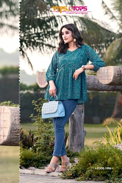 TIPS-TOPS-GLAMOUR-VOL-2-GEORGETTE-SHORT-KURTI-WHOLESALER-IN-SURAT-8