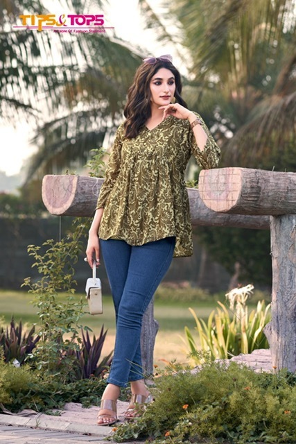 TIPS-TOPS-GLAMOUR-VOL-2-GEORGETTE-SHORT-KURTI-WHOLESALER-IN-SURAT-9