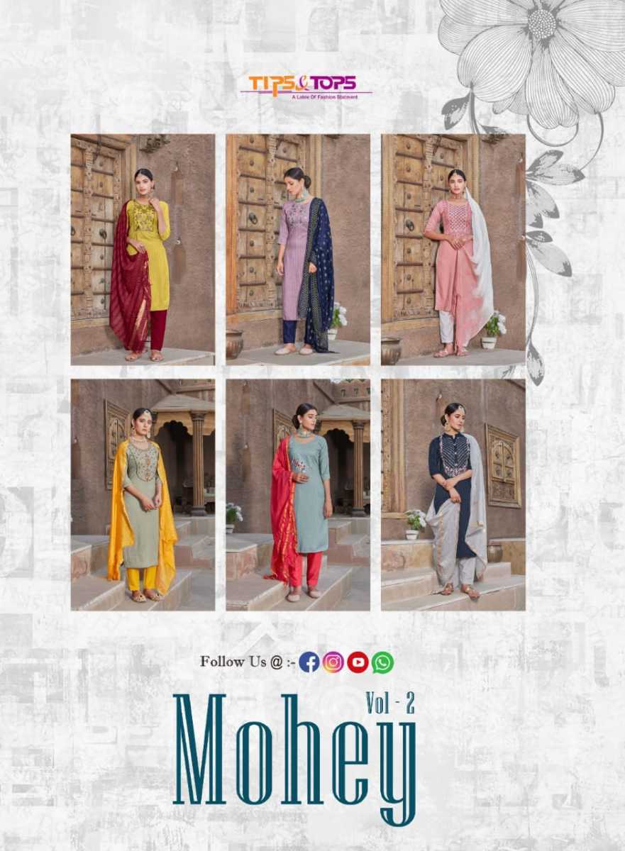 TIPS-TOPS-MOHEY-VOL-2-HAND-WORK-KURTI-BOTTOM-WITH-DUPATTA-WHOLESALE-1