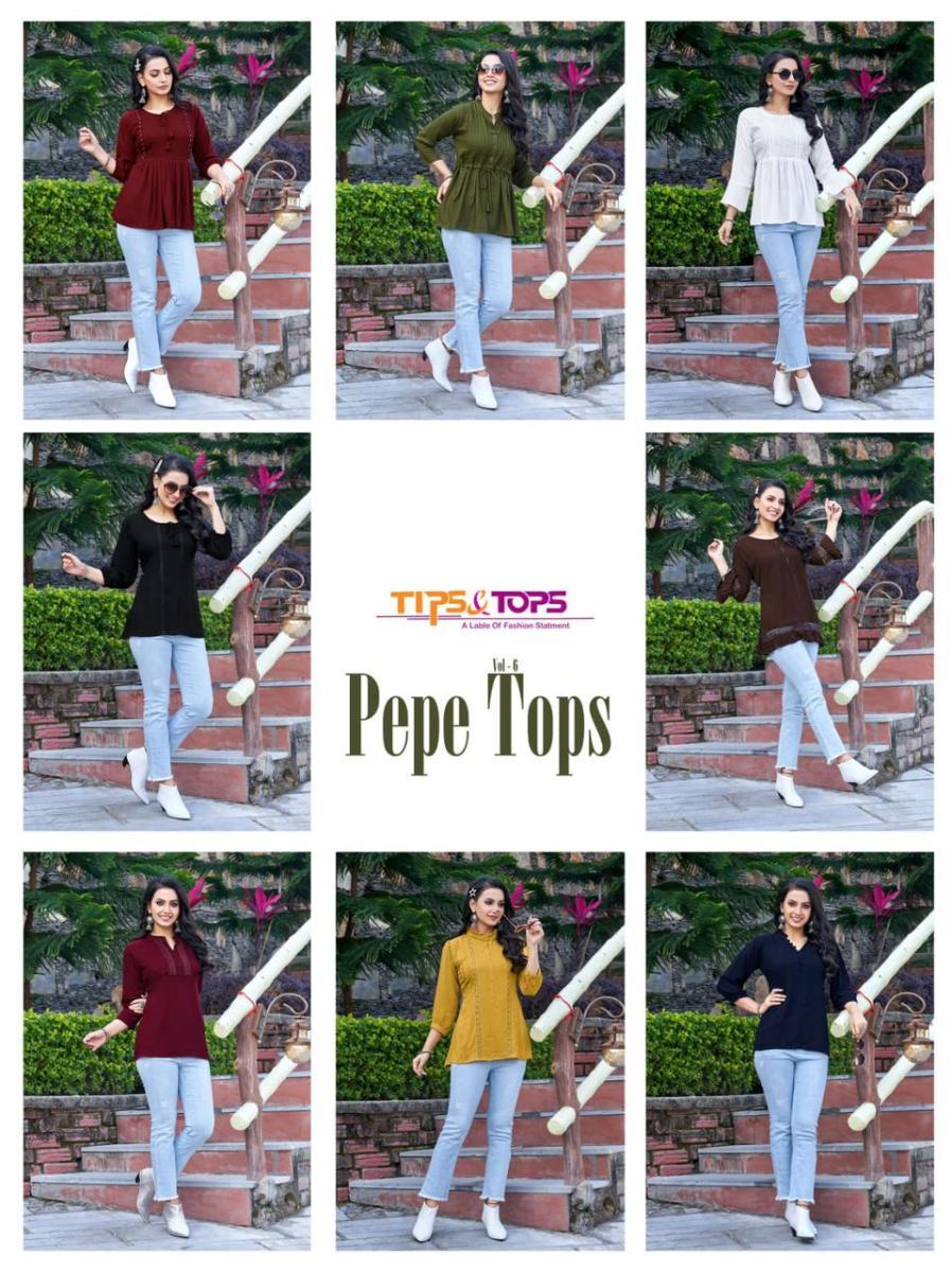 TIPS-TOPS-PEPE-TOPS-VOL-6-FANCY-RAYON-SHORT-TOPS-WHOLESALE-SURAT-10