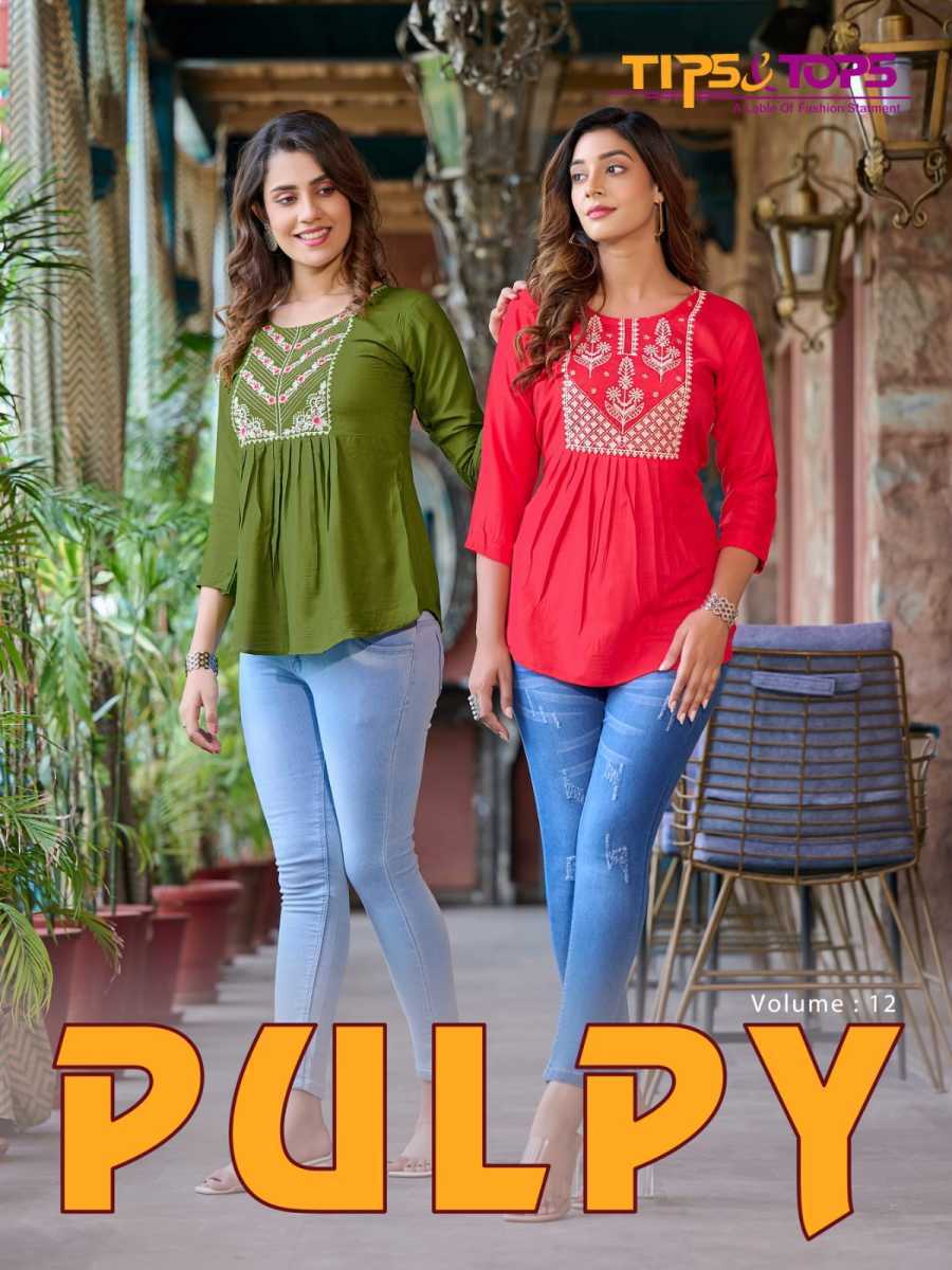 TIPS-TOPS-PULPY-VOL-12-RAYON-SLUB-EMBROIDERY-SHORT-TOPS-NEW-CATALOGUE-1
