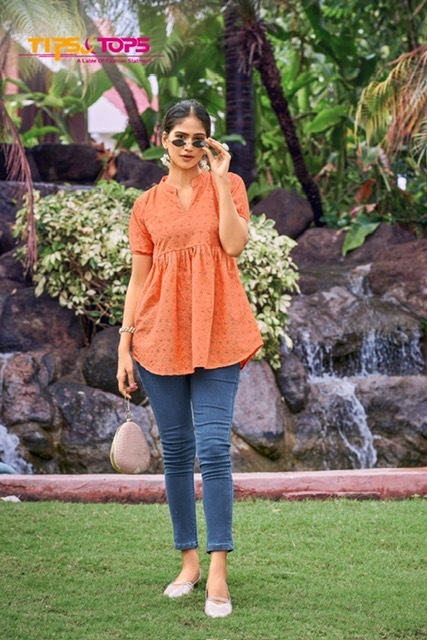 TIPS-TOPS-RAINBOW-COTTON-SHORT-KURTI-WHOLESALER-IN-SURAT-2