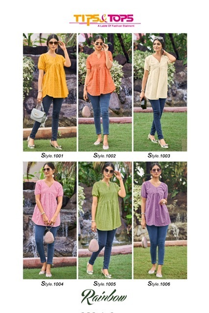 TIPS-TOPS-RAINBOW-COTTON-SHORT-KURTI-WHOLESALER-IN-SURAT-7