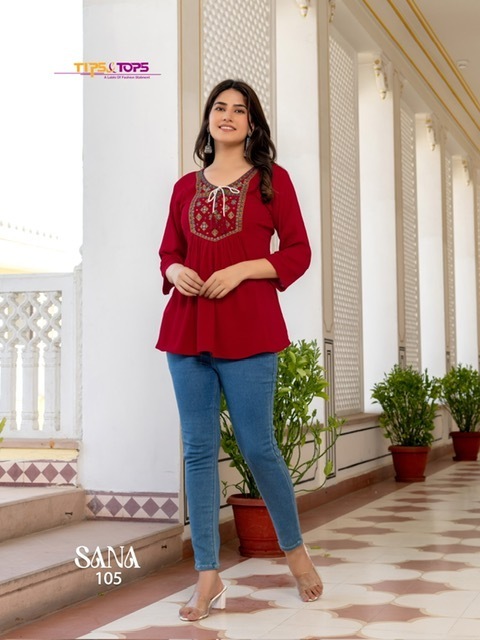 TIPS-TOPS-SANA-VOL-3-RAYON-SHORT-KURTI-DISTRIBUTOR-IN-SURAT-6