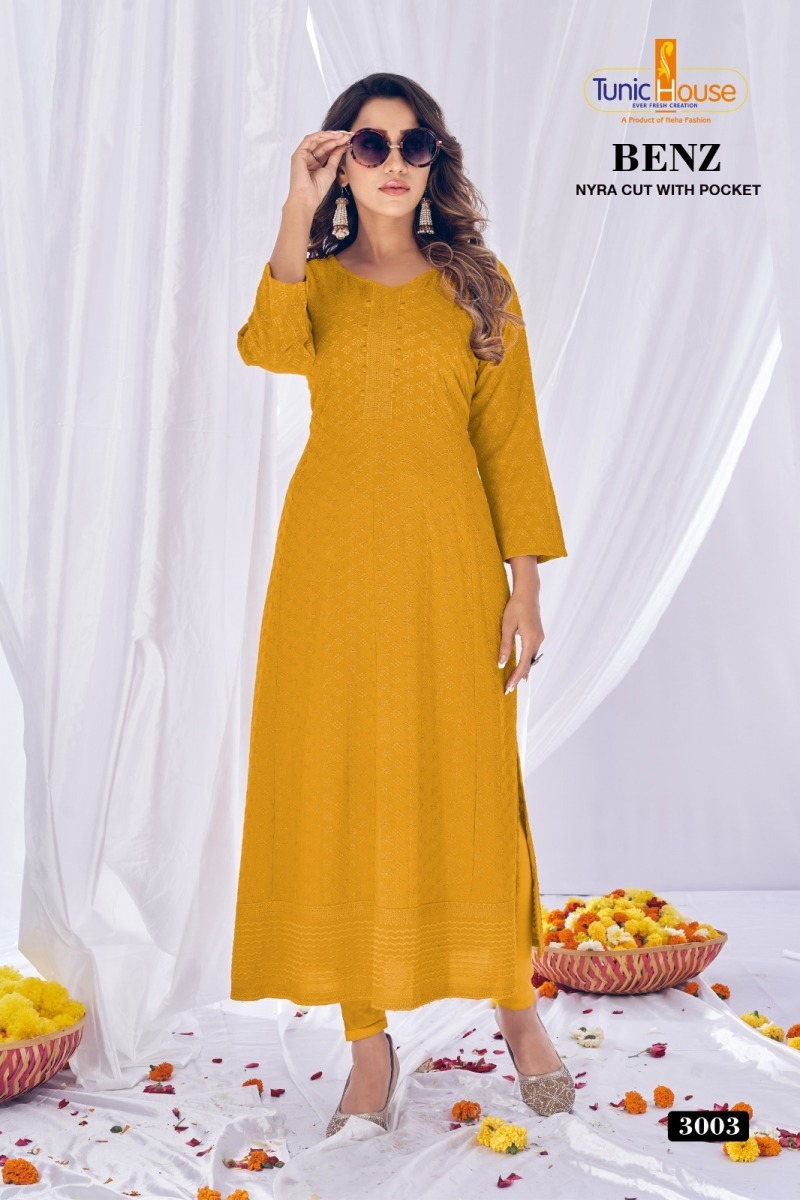 TUNIC-HOUSE-BENZ-CHIKANKARI-NYRA-CUT-LONG-KURTIS-COMBO-SET-3