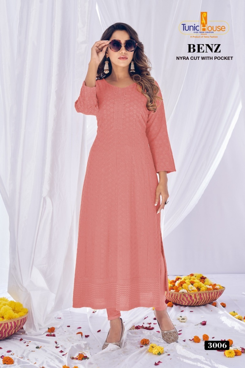 TUNIC-HOUSE-BENZ-CHIKANKARI-NYRA-CUT-LONG-KURTIS-COMBO-SET-5