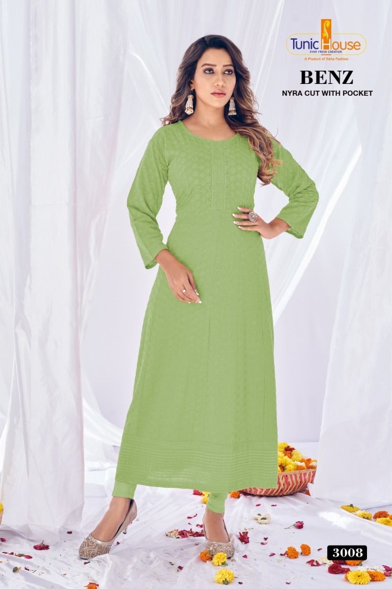 TUNIC-HOUSE-BENZ-CHIKANKARI-NYRA-CUT-LONG-KURTIS-COMBO-SET-6