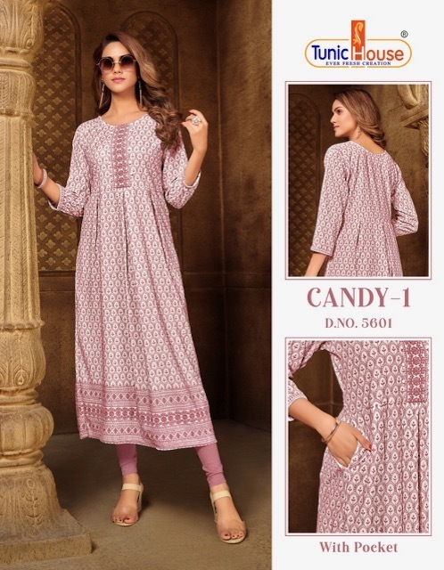 TUNIC-HOUSE-CANDY-VOL-1-VISCOSE-RAYON-LONG-KURTIS-AT-SURAT-2