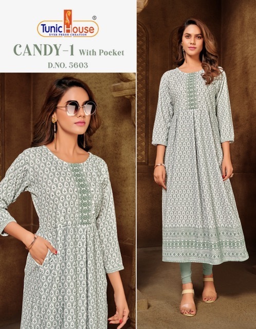 TUNIC-HOUSE-CANDY-VOL-1-VISCOSE-RAYON-LONG-KURTIS-AT-SURAT-4