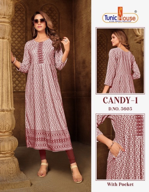TUNIC-HOUSE-CANDY-VOL-1-VISCOSE-RAYON-LONG-KURTIS-AT-SURAT-5