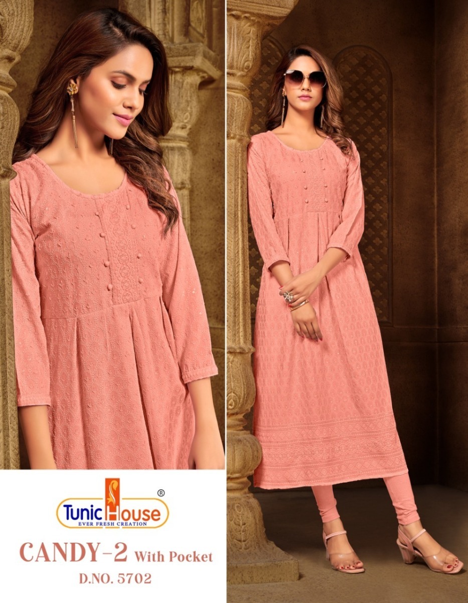 TUNIC-HOUSE-CANDY-VOL-2-VISCOSE-RAYON-CHIKANKARI-LONG-KURTIS-MANUFACTURER-2