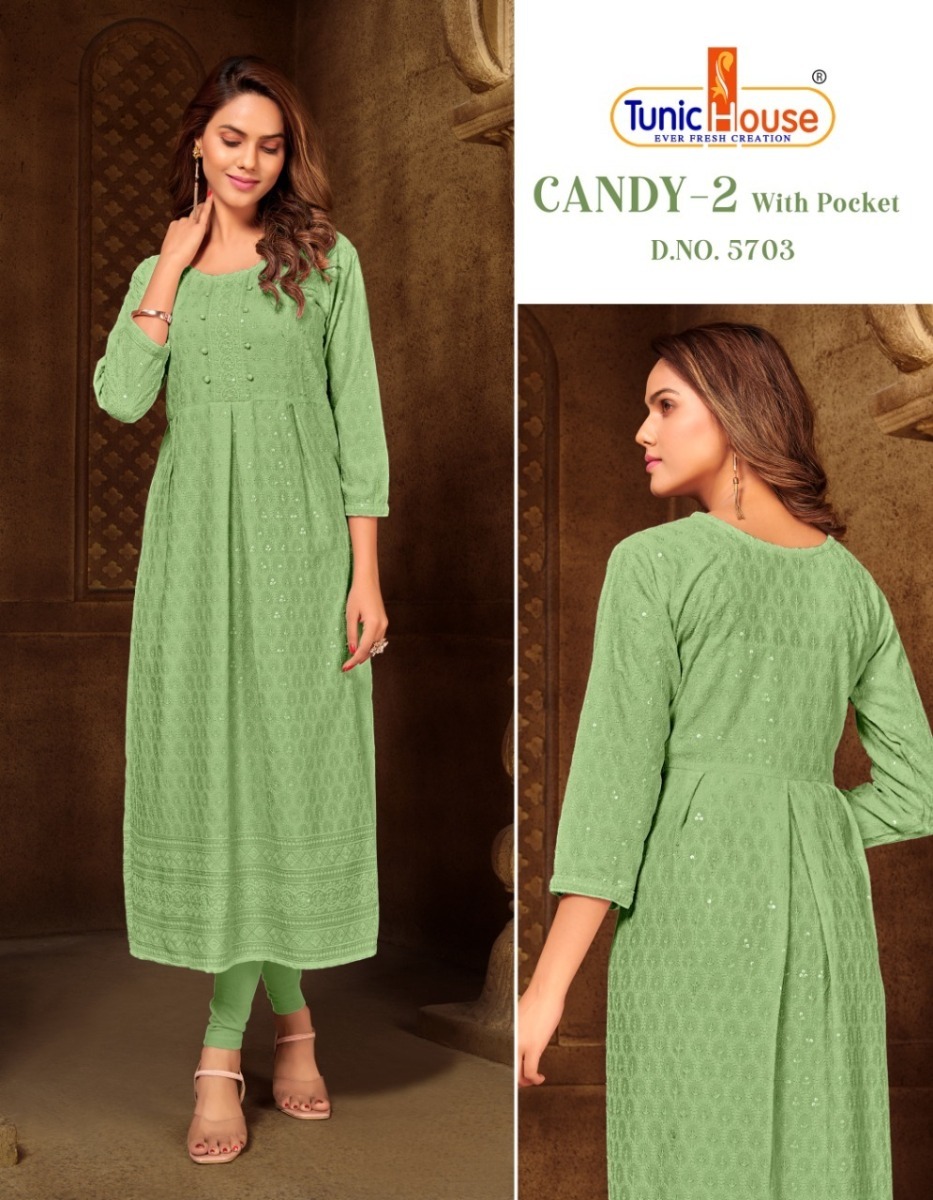 TUNIC-HOUSE-CANDY-VOL-2-VISCOSE-RAYON-CHIKANKARI-LONG-KURTIS-MANUFACTURER-3