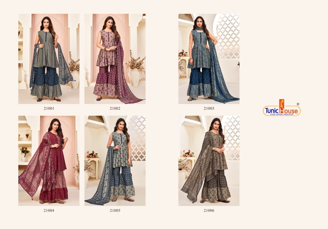 TUNIC-HOUSE-HARLIN-VOL-2-LATEST-TOP-SHARARA-WITH-DUPATTA-AT-SURAT-2