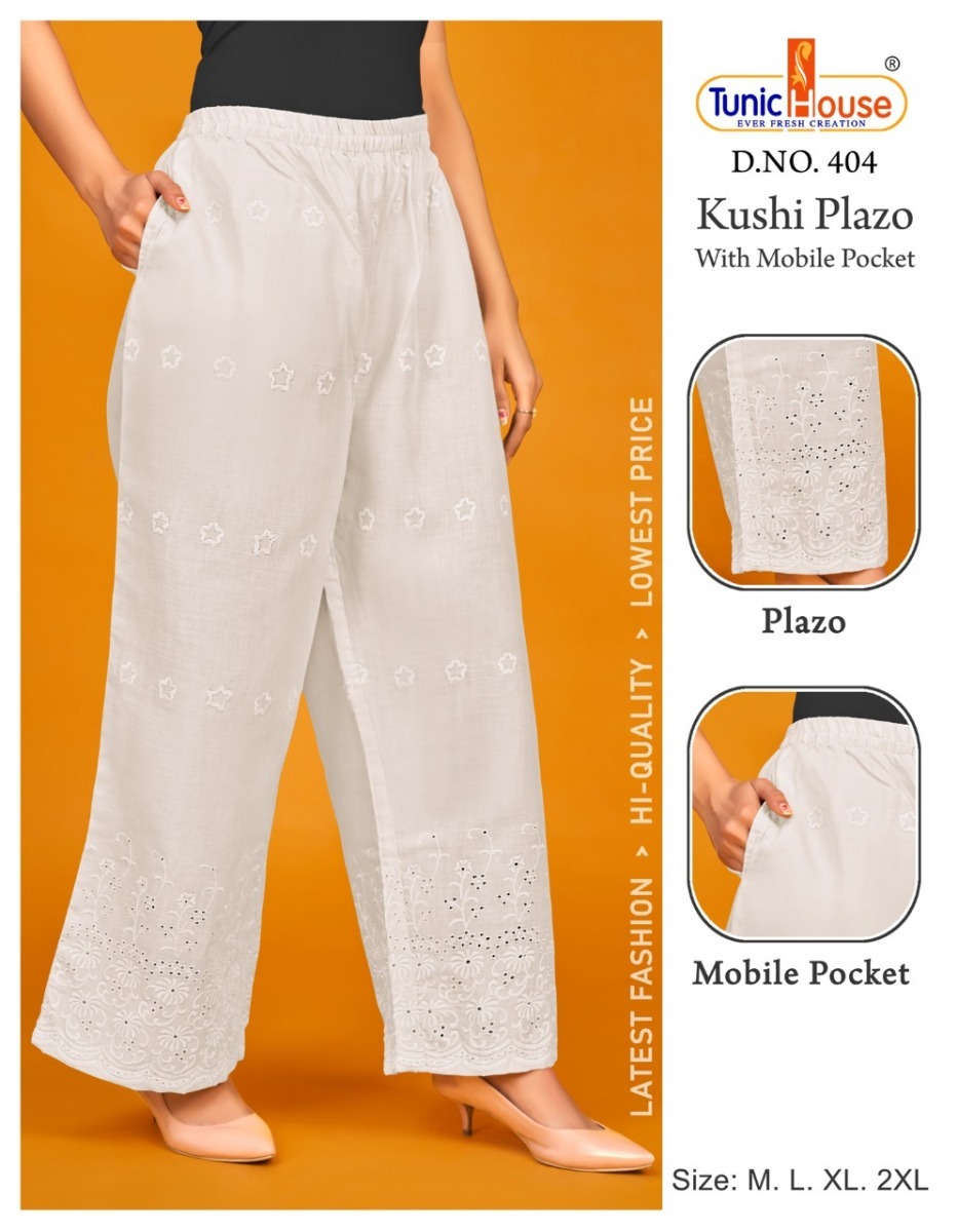 TUNIC-HOUSE-KHUSHI-LUCKNOWI-CHIKAN-WORK-COTTON-PANTS-CATALOGUE-3