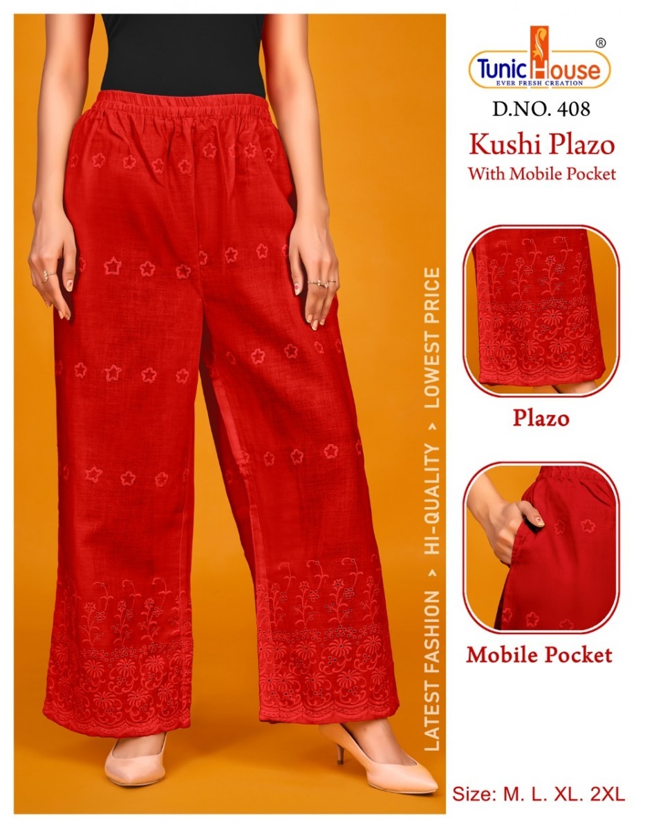 TUNIC-HOUSE-KHUSHI-LUCKNOWI-CHIKAN-WORK-COTTON-PANTS-CATALOGUE-8