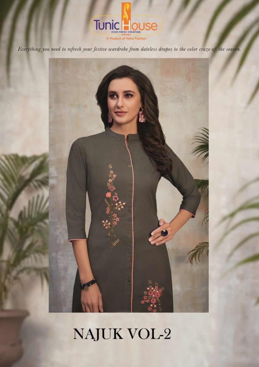 TUNIC-HOUSE-NAJUK-VOL-2-FANCY-KURTI-WITH-PANTS-MANUFACTURE-SURAT-1