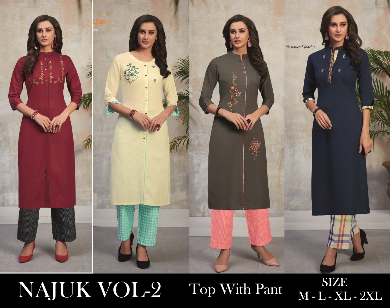 TUNIC-HOUSE-NAJUK-VOL-2-FANCY-KURTI-WITH-PANTS-MANUFACTURE-SURAT-6