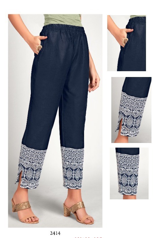 TUNIC-HOUSE-PEP-PANT-LUCKNOWI-CHIKAN-WORK-PANTS-LATEST-CATALOGUE-1