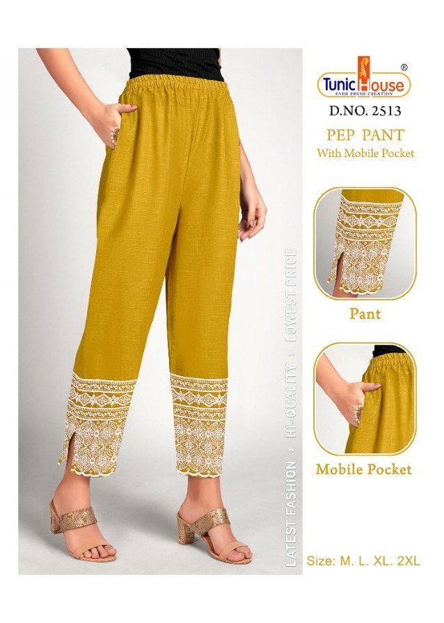 TUNIC-HOUSE-PEP-PANT-LUCKNOWI-CHIKAN-WORK-PANTS-LATEST-CATALOGUE-2