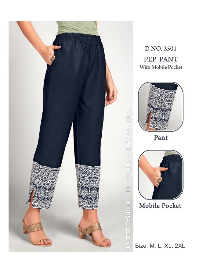 TUNIC-HOUSE-PEP-PANT-LUCKNOWI-CHIKAN-WORK-PANTS-LATEST-CATALOGUE-7
