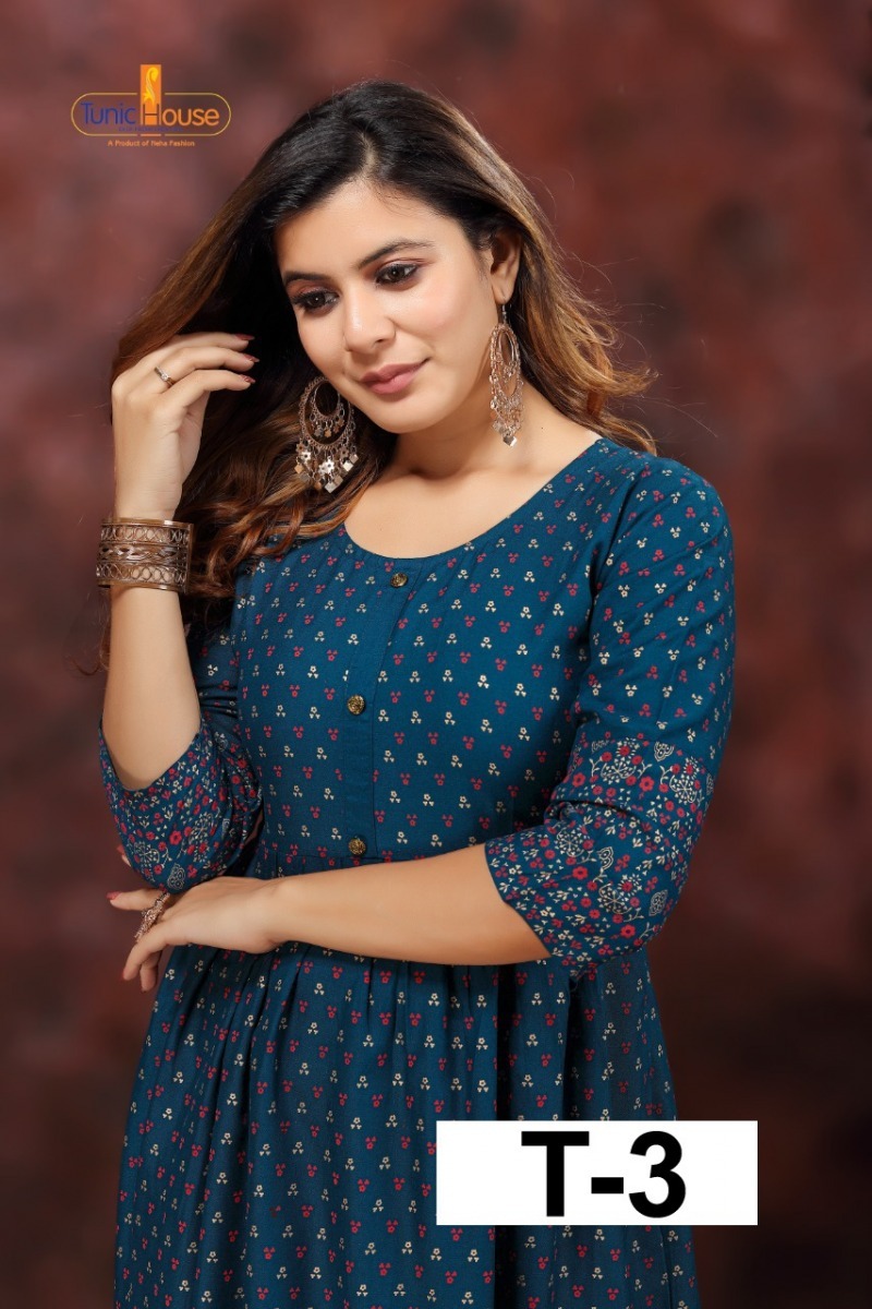 TUNIC-HOUSE-PRESENTS-T-3-RAYON-PRINTED-FLAIR-KURTI-WHOLESALER-1