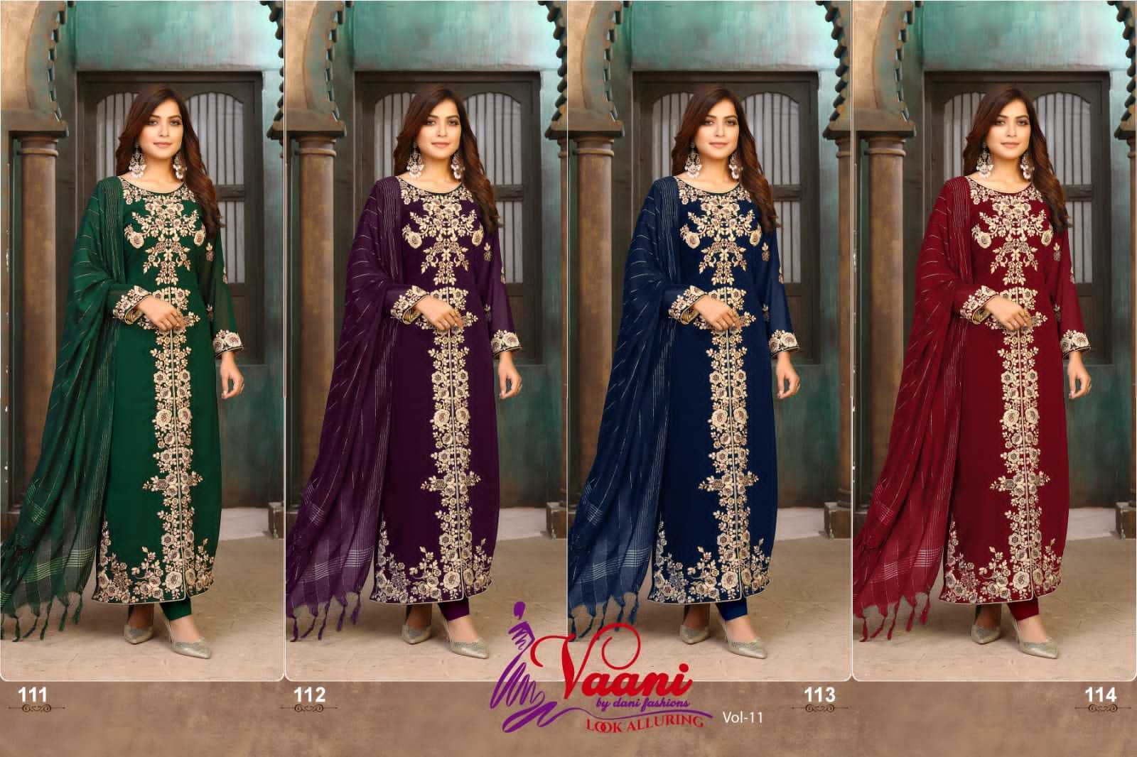 VAANI-VOL-11-FOUX-GEORGETTE-LATEST-SALWAR-SUITS-WHOLESALE-4
