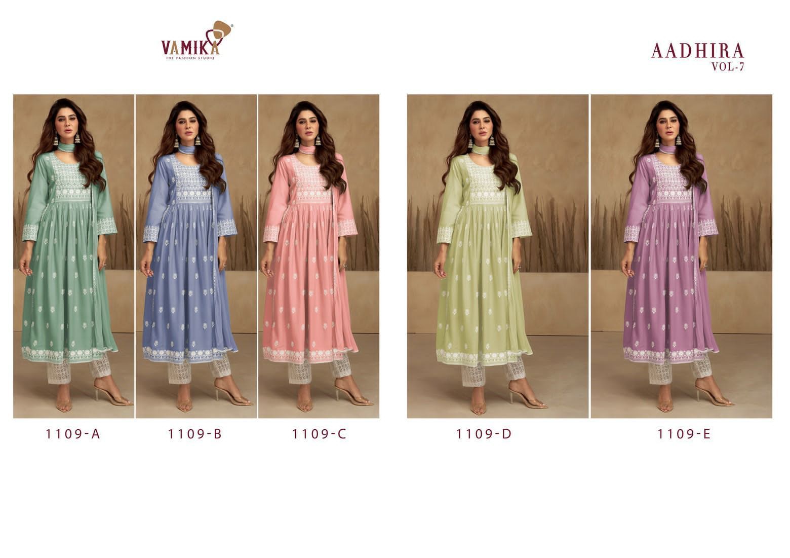 VAMIKA-AADHIRA-VOL-7-NYRA-STYLE-LAKHNAWI-KURTIS-MANUFACTURER-4