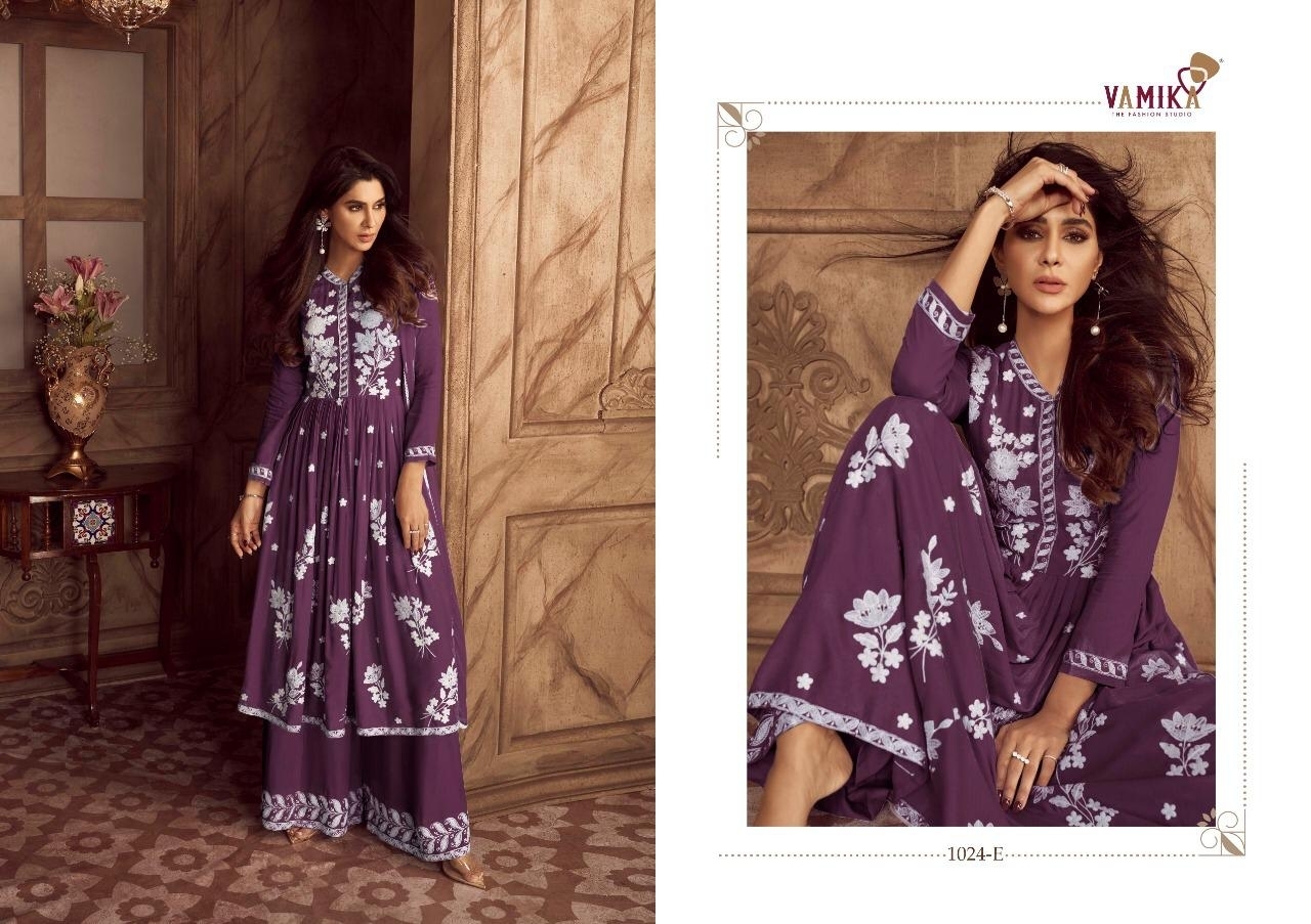 VAMIKA-LAKHNAVI-VOL-4-PLATNIUM-REYON-KURTI-PALAZZO-WITH-DUPATTA-SET-1