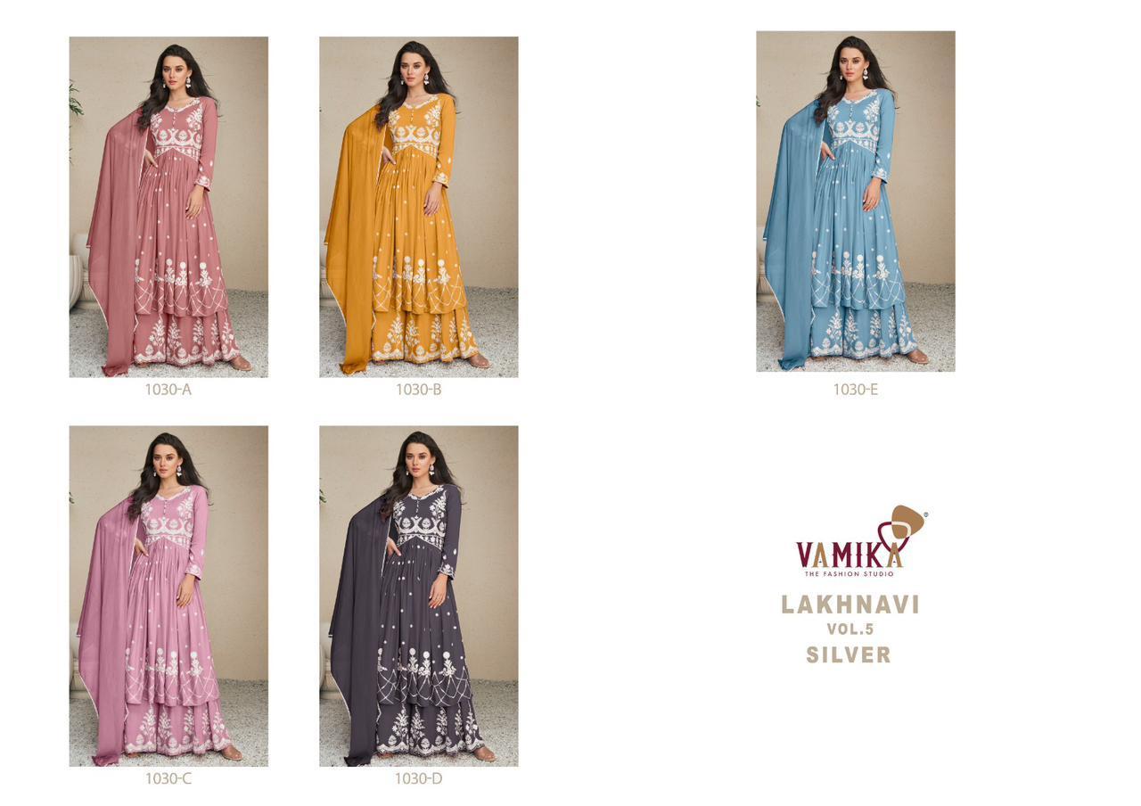 VAMIKA-LAKHNAVI-VOL-5-SILVER-RAYON-KURTI-PALAZZO-WITH-DUPATTA-WHOLESALER-SURAT-5