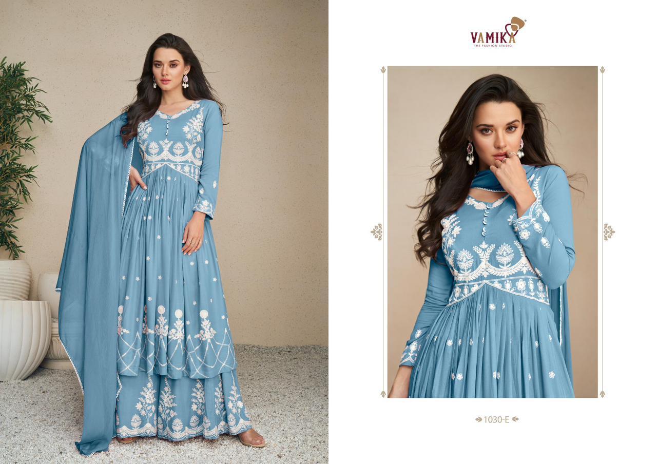 VAMIKA-LAKHNAVI-VOL-5-SILVER-RAYON-KURTI-PALAZZO-WITH-DUPATTA-WHOLESALER-SURAT-6