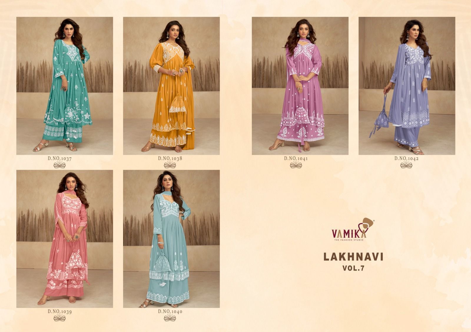 VAMIKA-LAKHNAVI-VOL-7-1037-1042-READYMADE-KURTI-SET-WHOLESALER-6
