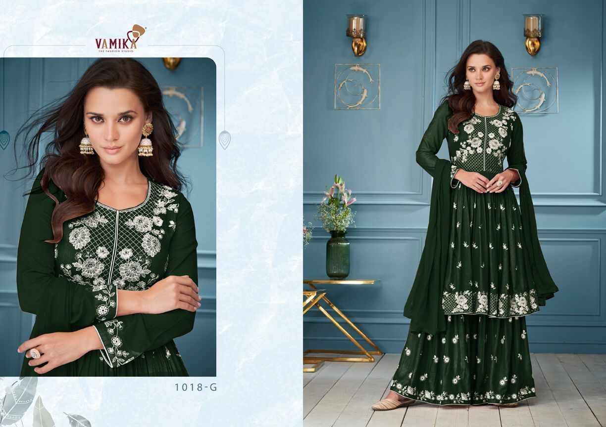 VAMIKA-LAKHNAWI-VOL-3-DARK-COLOUR-TOP-PLAZO-WITH-DUPATTA-AT-WHOLESALE-1