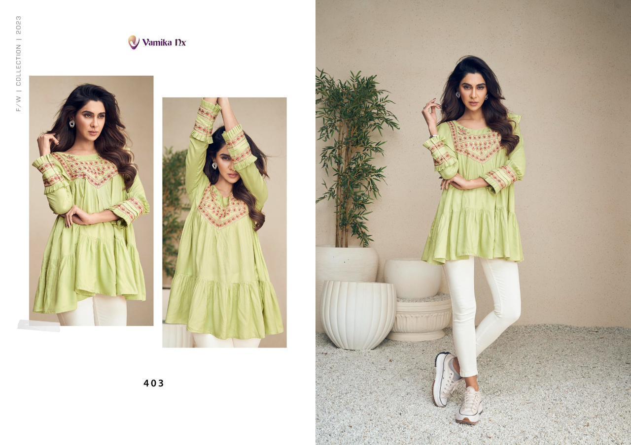 VAMIKA-NX-MERAKI-RAYON-EMBROIDERY-SHORT-TOPS-MANUFACTURER-SURAT-7