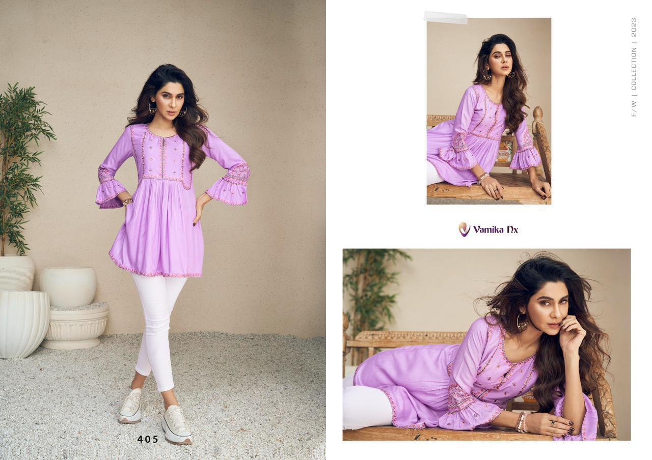 VAMIKA-NX-MERAKI-RAYON-EMBROIDERY-SHORT-TOPS-MANUFACTURER-SURAT-9